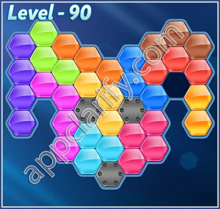 Block! Hexa Puzzle Hexa-art2 Level 90 Solution