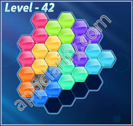 Block! Hexa Puzzle Rainbow D Level 42 Solution