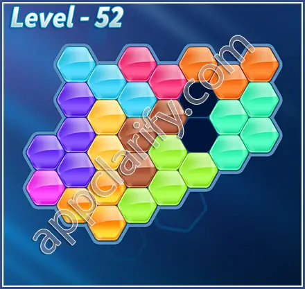 Block! Hexa Puzzle Rainbow D Level 52 Solution