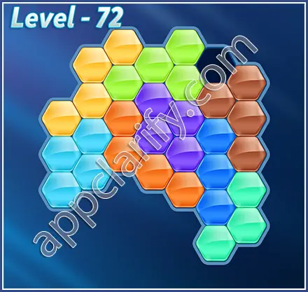 Block! Hexa Puzzle Rainbow D Level 72 Solution