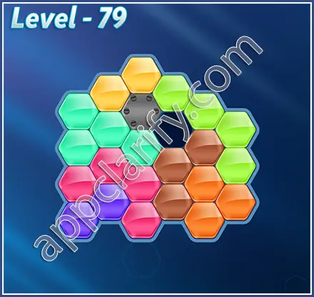 Block! Hexa Puzzle Rainbow D Level 79 Solution