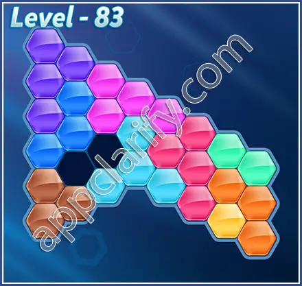 Block! Hexa Puzzle Rainbow D Level 83 Solution