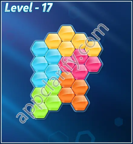 Block! Hexa Puzzle Rotate 5 Holic Level 17 Solution