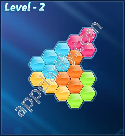 Block! Hexa Puzzle Rotate 5 Holic Level 2 Solution