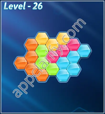 Block! Hexa Puzzle Rotate 5 Holic Level 26 Solution