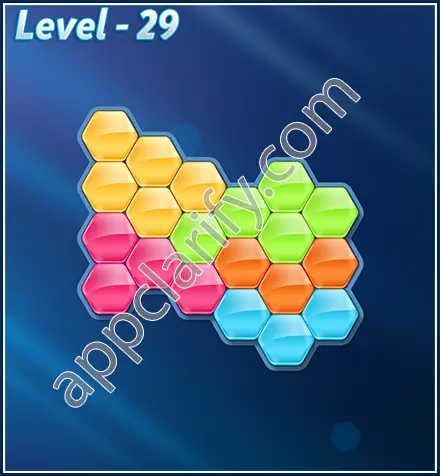 Block! Hexa Puzzle Rotate 5 Holic Level 29 Solution