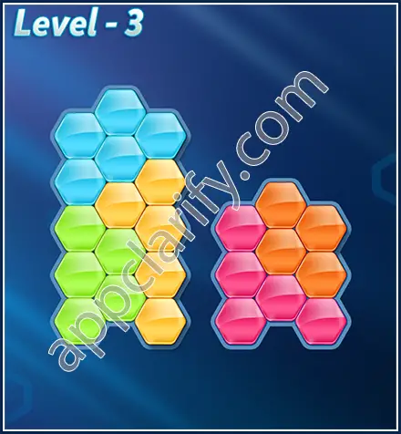 Block! Hexa Puzzle Rotate 5 Holic Level 3 Solution