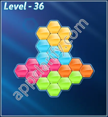 Block! Hexa Puzzle Rotate 5 Holic Level 36 Solution
