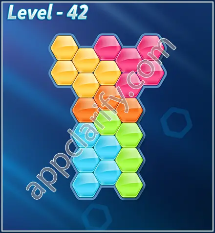 Block! Hexa Puzzle Rotate 5 Holic Level 42 Solution