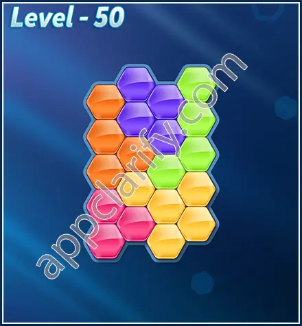Block! Hexa Puzzle Rotate 5 Holic Level 50 Solution