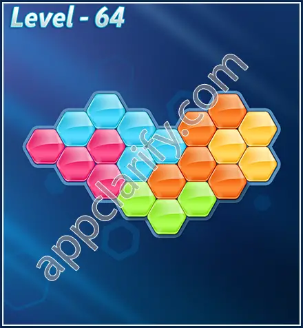 Block! Hexa Puzzle Rotate 5 Holic Level 64 Solution