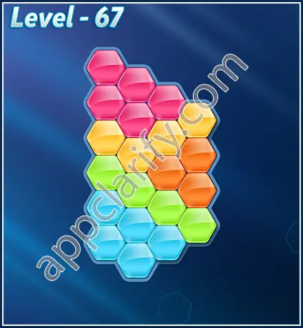 Block! Hexa Puzzle Rotate 5 Holic Level 67 Solution