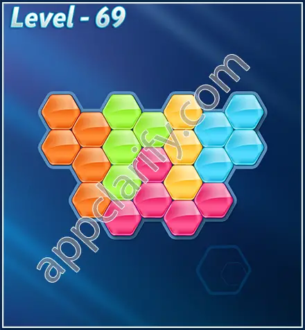 Block! Hexa Puzzle Rotate 5 Holic Level 69 Solution