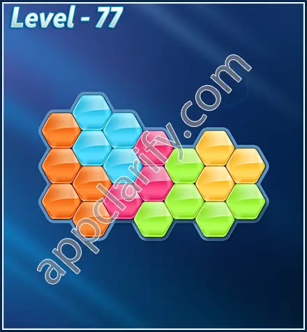 Block! Hexa Puzzle Rotate 5 Holic Level 77 Solution