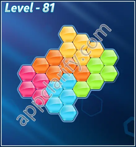 Block! Hexa Puzzle Rotate 5 Holic Level 81 Solution