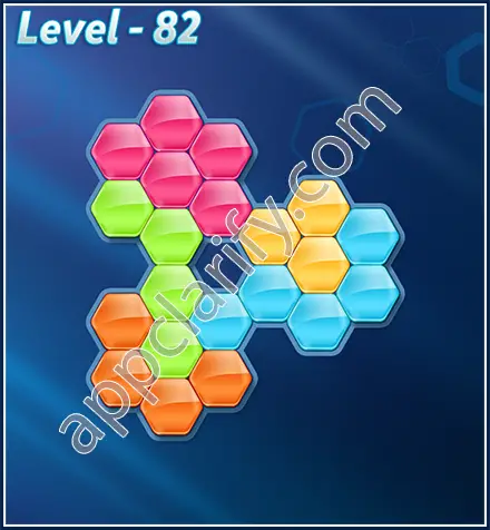 Block! Hexa Puzzle Rotate 5 Holic Level 82 Solution