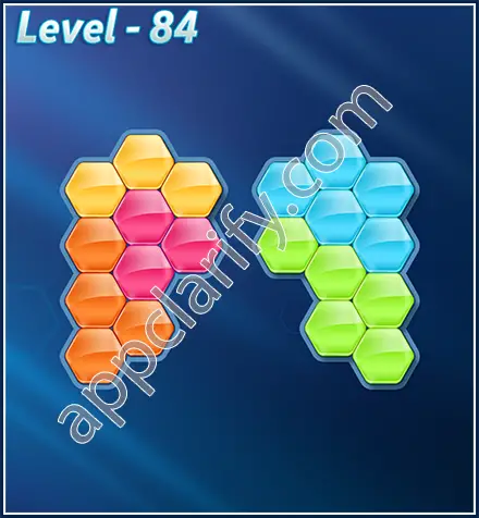 Block! Hexa Puzzle Rotate 5 Holic Level 84 Solution