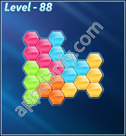 Block! Hexa Puzzle Rotate 5 Holic Level 88 Solution