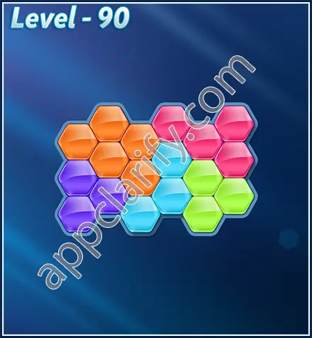 Block! Hexa Puzzle Rotate 5 Holic Level 90 Solution