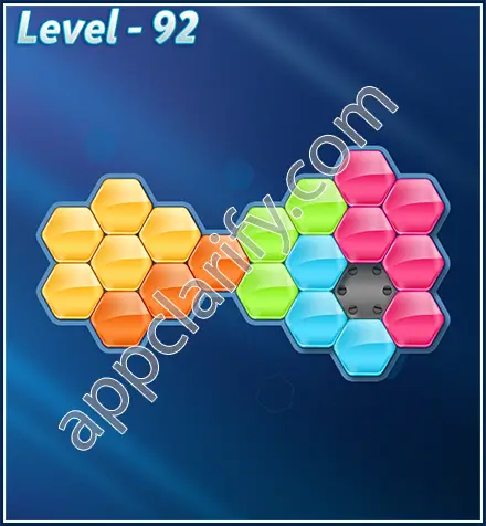 Block! Hexa Puzzle Rotate 5 Holic Level 92 Solution