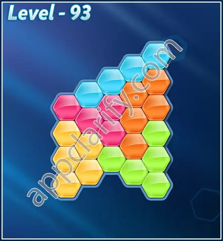 Block! Hexa Puzzle Rotate 5 Holic Level 93 Solution