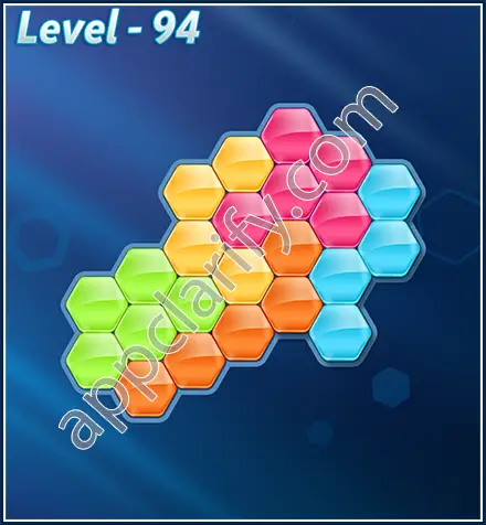 Block! Hexa Puzzle Rotate 5 Holic Level 94 Solution