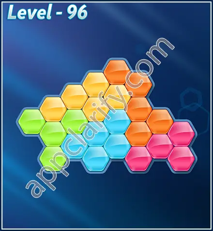 Block! Hexa Puzzle Rotate 5 Holic Level 96 Solution
