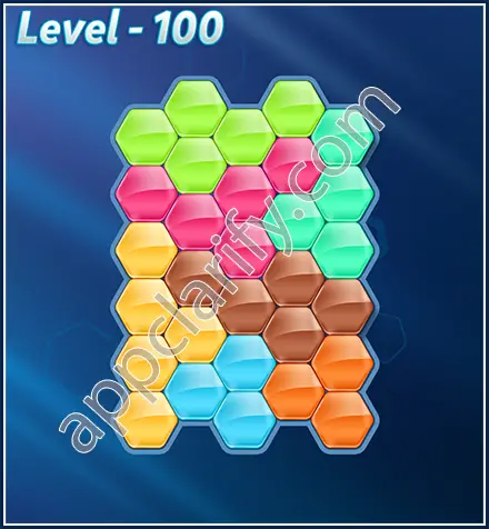 Block! Hexa Puzzle Rotate 7 Holic Level 100 Solution