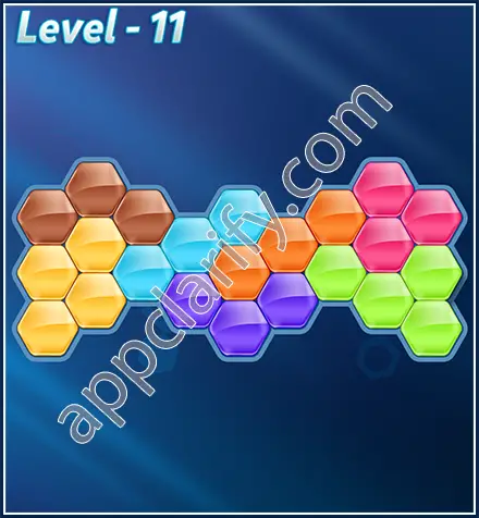 Block! Hexa Puzzle Rotate 7 Holic Level 11 Solution