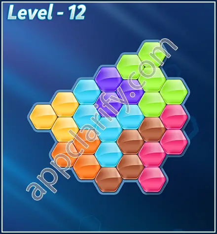 Block! Hexa Puzzle Rotate 7 Holic Level 12 Solution