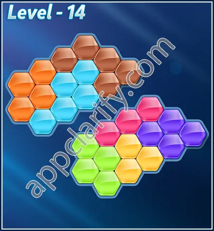Block! Hexa Puzzle Rotate 7 Holic Level 14 Solution