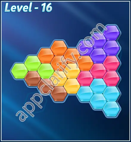 Block! Hexa Puzzle Rotate 7 Holic Level 16 Solution