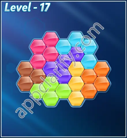 Block! Hexa Puzzle Rotate 7 Holic Level 17 Solution