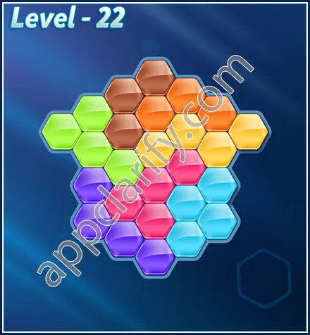 Block! Hexa Puzzle Rotate 7 Holic Level 22 Solution