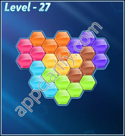 Block! Hexa Puzzle Rotate 7 Holic Level 27 Solution
