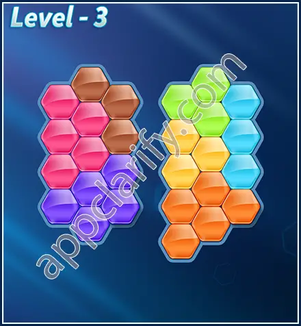 Block! Hexa Puzzle Rotate 7 Holic Level 3 Solution