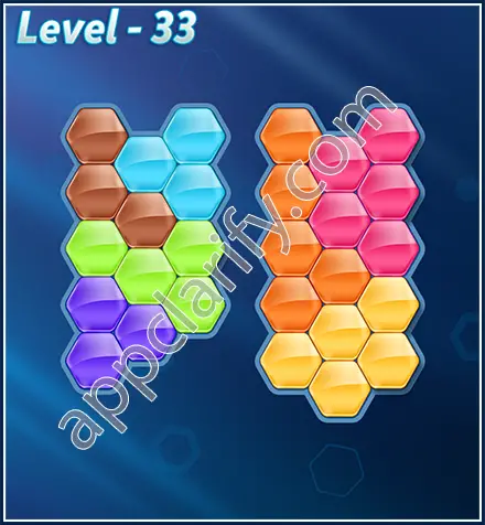 Block! Hexa Puzzle Rotate 7 Holic Level 33 Solution