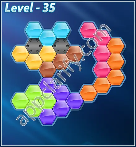 Block! Hexa Puzzle Rotate 7 Holic Level 35 Solution