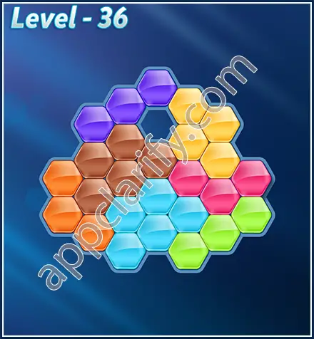 Block! Hexa Puzzle Rotate 7 Holic Level 36 Solution