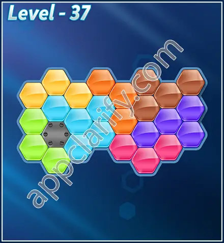 Block! Hexa Puzzle Rotate 7 Holic Level 37 Solution