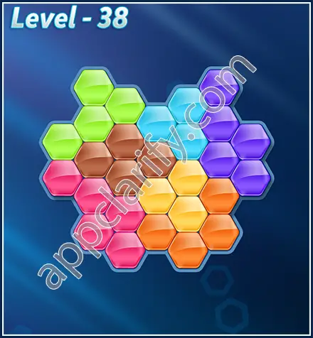 Block! Hexa Puzzle Rotate 7 Holic Level 38 Solution