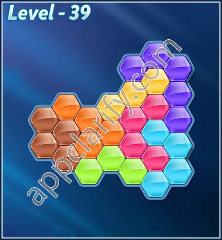 Block! Hexa Puzzle Rotate 7 Holic Level 39 Solution
