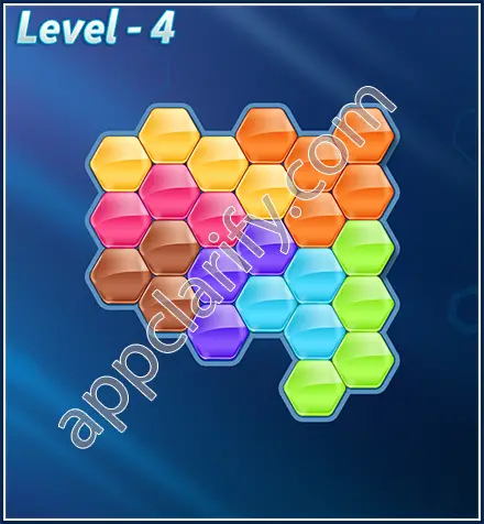 Block! Hexa Puzzle Rotate 7 Holic Level 4 Solution