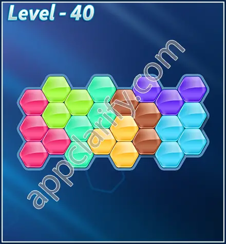 Block! Hexa Puzzle Rotate 7 Holic Level 40 Solution