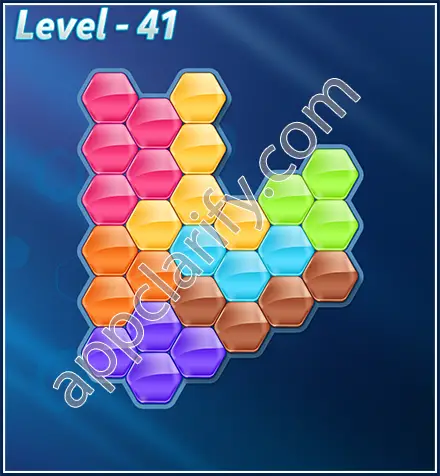 Block! Hexa Puzzle Rotate 7 Holic Level 41 Solution