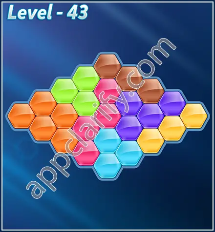 Block! Hexa Puzzle Rotate 7 Holic Level 43 Solution