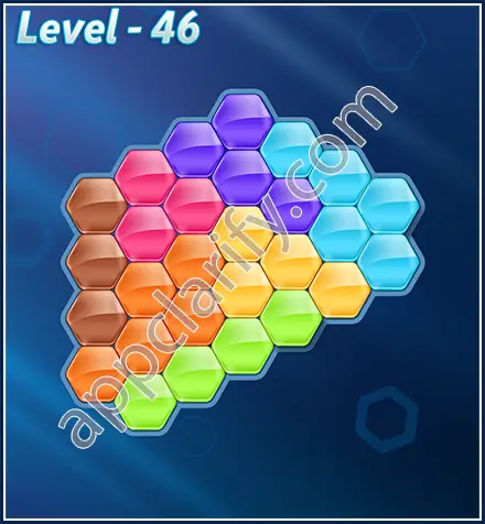 Block! Hexa Puzzle Rotate 7 Holic Level 46 Solution