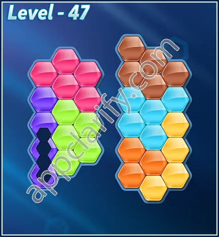 Block! Hexa Puzzle Rotate 7 Holic Level 47 Solution