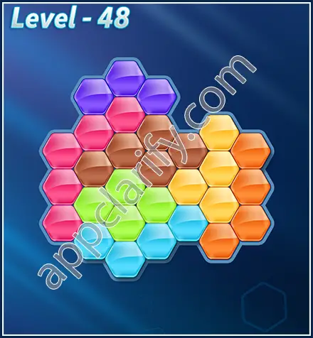 Block! Hexa Puzzle Rotate 7 Holic Level 48 Solution