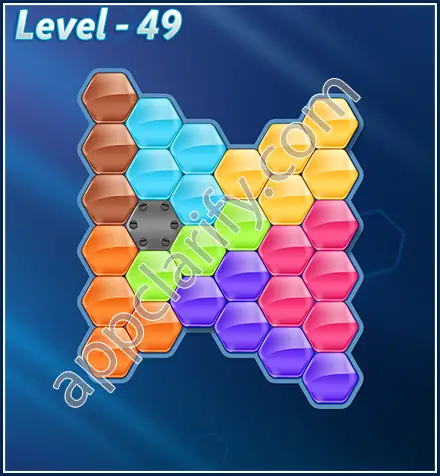 Block! Hexa Puzzle Rotate 7 Holic Level 49 Solution